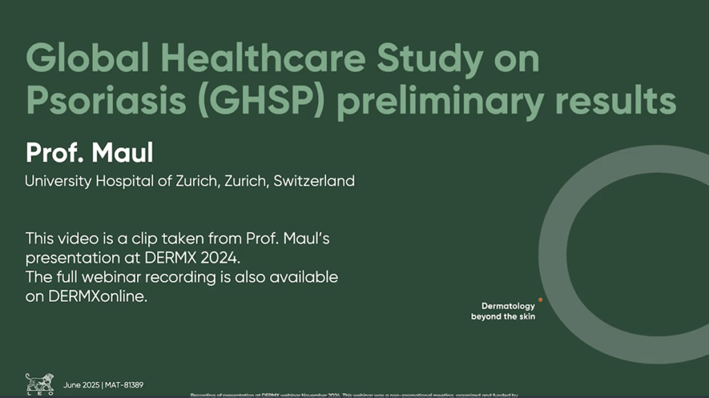 Global Healthcare Study on Psoriasis preliminary results