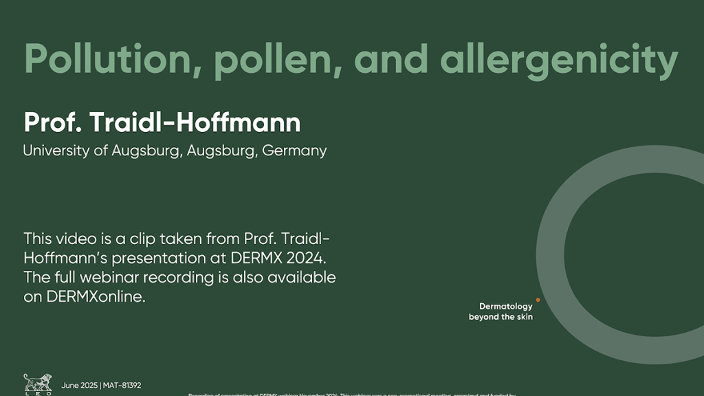 Pollen, pollution and allergenicity