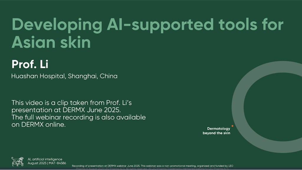 Developing AI-supported tools for Asian skin